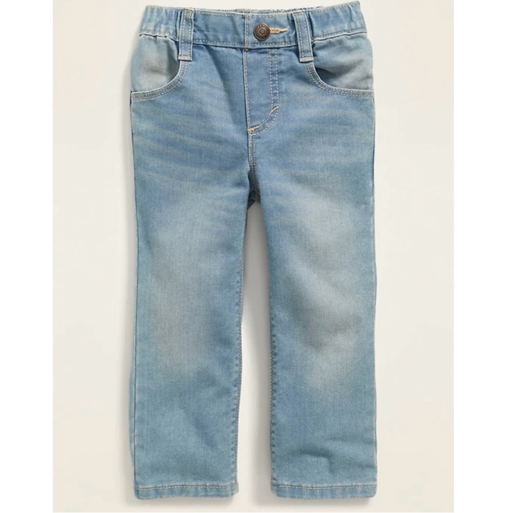 OLD NAVY・TODDLER BOYS' LIGHT WASH PULL-ON STRAIGHT JEANS - 18-24M
